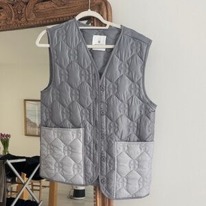 Anine Bing Quilted Vest with Pockets size small